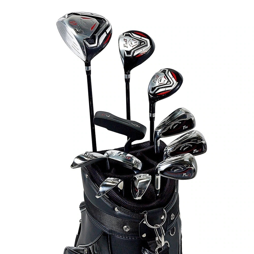 ワールドイーグル F-01αクロスモデル メンズ14点ゴルフクラブフルセット 左用 CBX001バッグ初心者 初級者 ビギナー