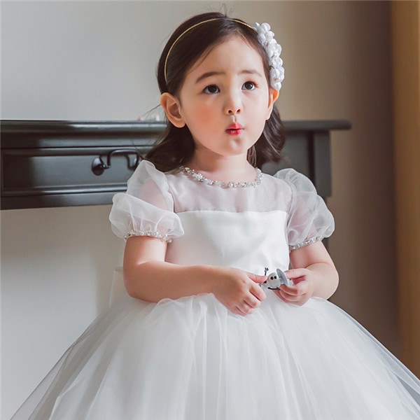 子供ドレス 子供 ドレス フラワーガール 子ども キッズドレス キッズ 女の子 ハロウィン 発表会 結婚式 プリンセス ワンピース ホワイト 春 夏 秋 冬