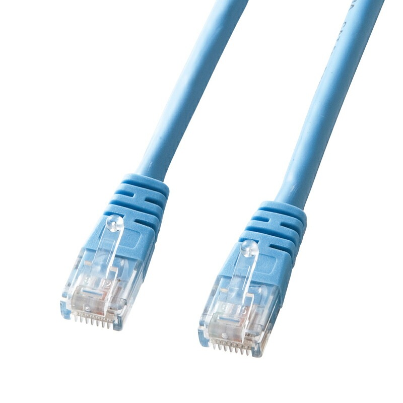 （まとめ買い）エンハンスドカテゴリ5より線LANケーブル 7m ライトブルー KB-T5Y-07LBN [x3]