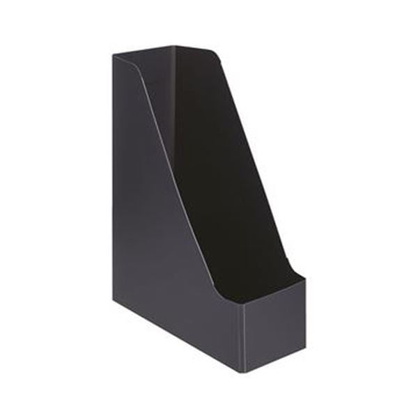 （まとめ）TANOSEE PP製ボックスファイル（組み立て式）A4タテ グレー 1セット（10個）5セット