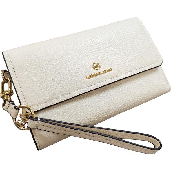 MK 長財布 スマホバッグ 三つ折り 34S2LT9W7L-289 レディース オフホワイト系