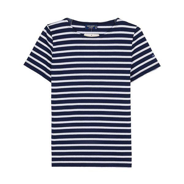 [セントジェームス] SS26 女性 エトリル ツー Tシャツ ETRILLE II MARINE NEIGE