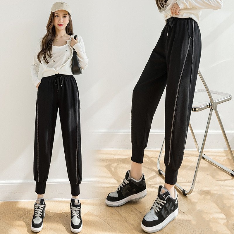 【1つ買うと10個もらえる】メガ割ジョガーパンツ スウェットパンツ レディース ジャージパンツ ロング丈 サルエルパンツ ライン ウエストゴム 部屋着 ストレッチ お出かけ カジュアル