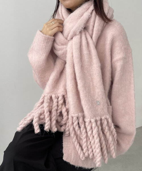 [最安値挑戦]ストール 「セットアップ対応」シャギーマフラー レディース