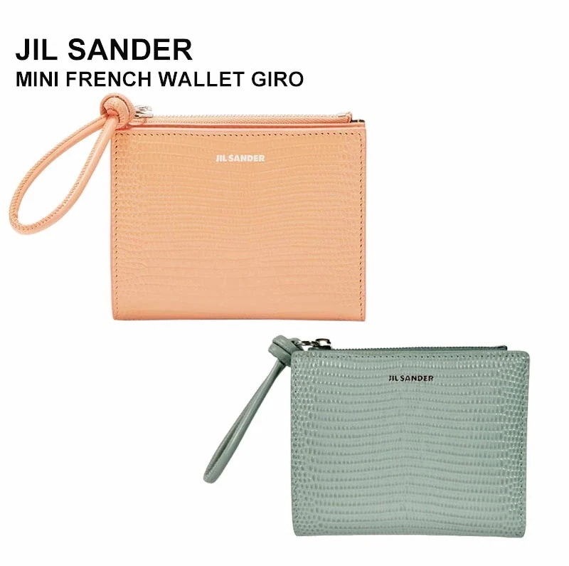 【2024年春夏新作】MINI FRENCH WALLET GIRO J07UI0016 P6400 PEACH PEARL HARBOUR BLUE レディース