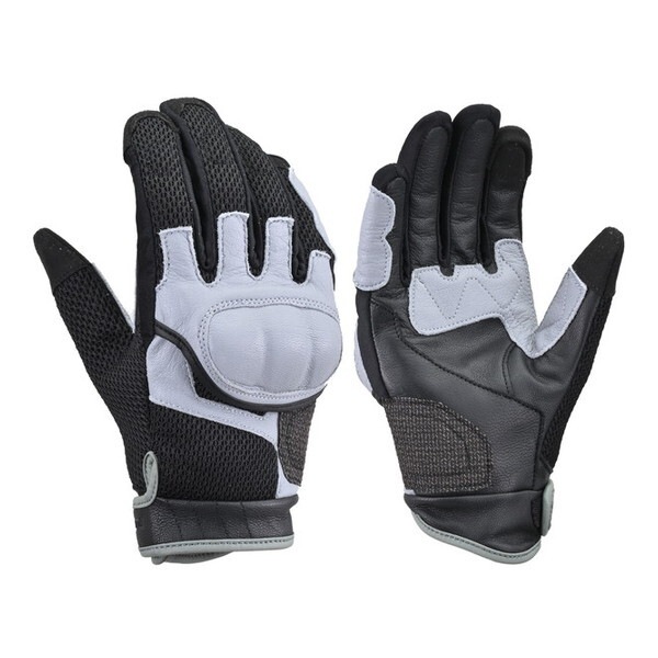 D46073 グローブ ヤギ革 ショートエアフロー DG-009 グレー Mサイズ