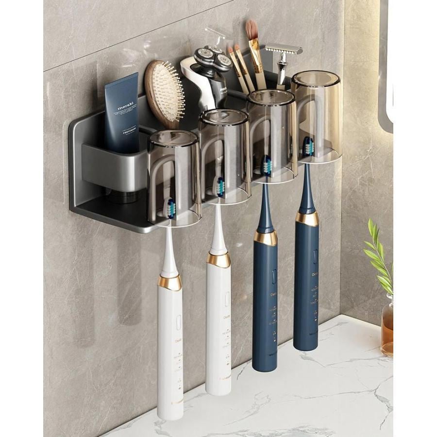 壁掛け式 壁掛け 歯ブラシ 歯ブラシスタンド 2円!25の発売収納便利壁掛け式歯ブラシスタンド! 収納 カビ防 除菌 2枚購入で 殺菌 乾燥 歯磨き 歯ブラシホルダー