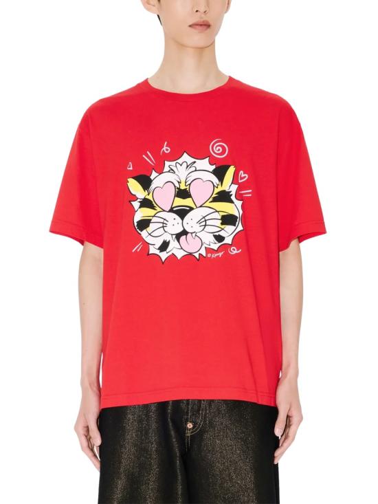 KENZO Men T-Shirts FG55TS4034SG22 Red