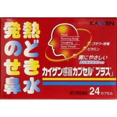 他サイト： 【第(2)類医薬品】カイゲン感冒カプセル プラス　24カプセル　風邪　発熱　鼻水　せきの商品画像