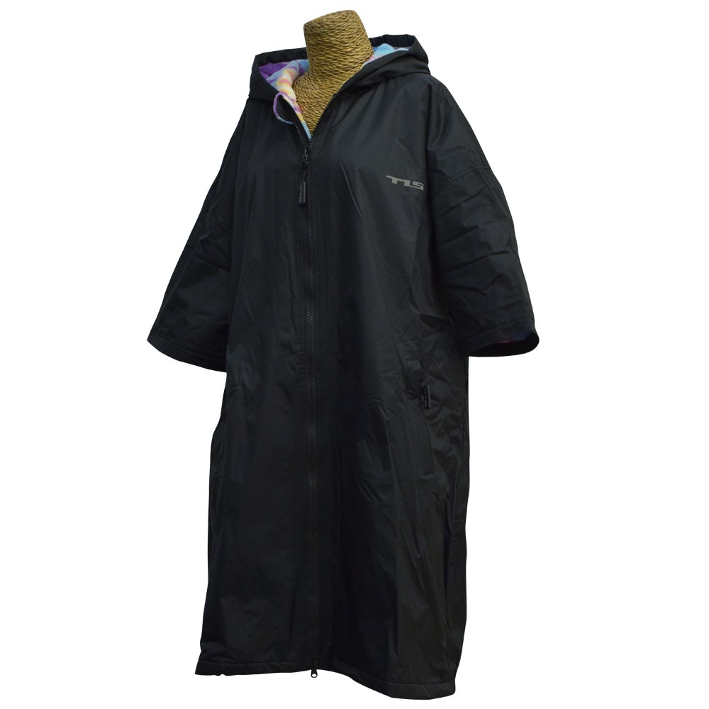 ツールストゥールス (TOOLS) お着替え用タオル地ジップ前開き地袖付き防水ポンチョTLS WATER PROTECTION MICRO PONCHO ACID/アシッド　作り方 大人 子供 メンズ