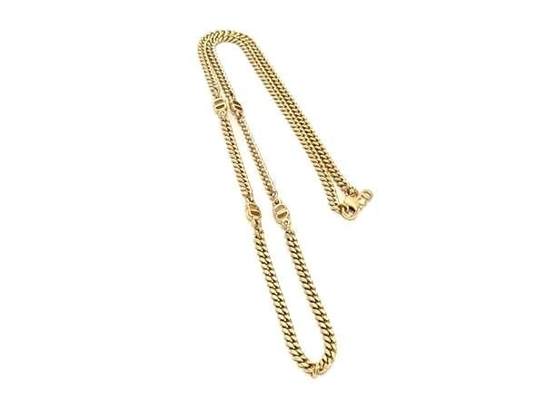 ネックレス メタル - CDロゴ ロング ゴールド系 ペンダント アクセサリー ジュエリー 小物 ブランド ギフト 誕生日プレゼント 女性【本物保証】