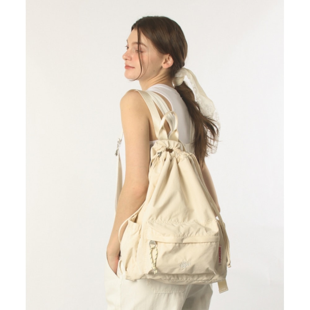 MASMARULEZ ミックスイージードローバックパック _ ピュアクリーム