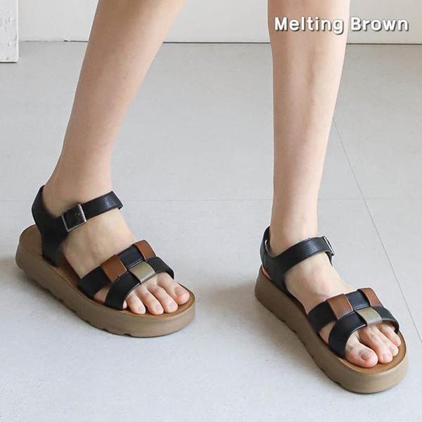 女性 厚底 ウィービングサンダル SS44