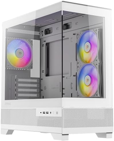 Antec CX500M White RGB RGBファン3個を標準搭載したピラーレスのMicro-ATX対応ミドルタワーPCケース 8,005円