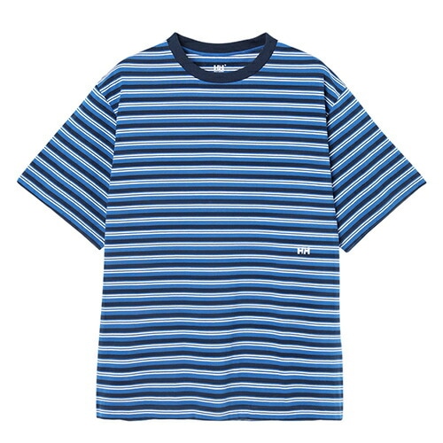 ショートスリーブマルチボーダーティーアウトドア Tシャツ 半袖 ユニセックス HE62641-NB
