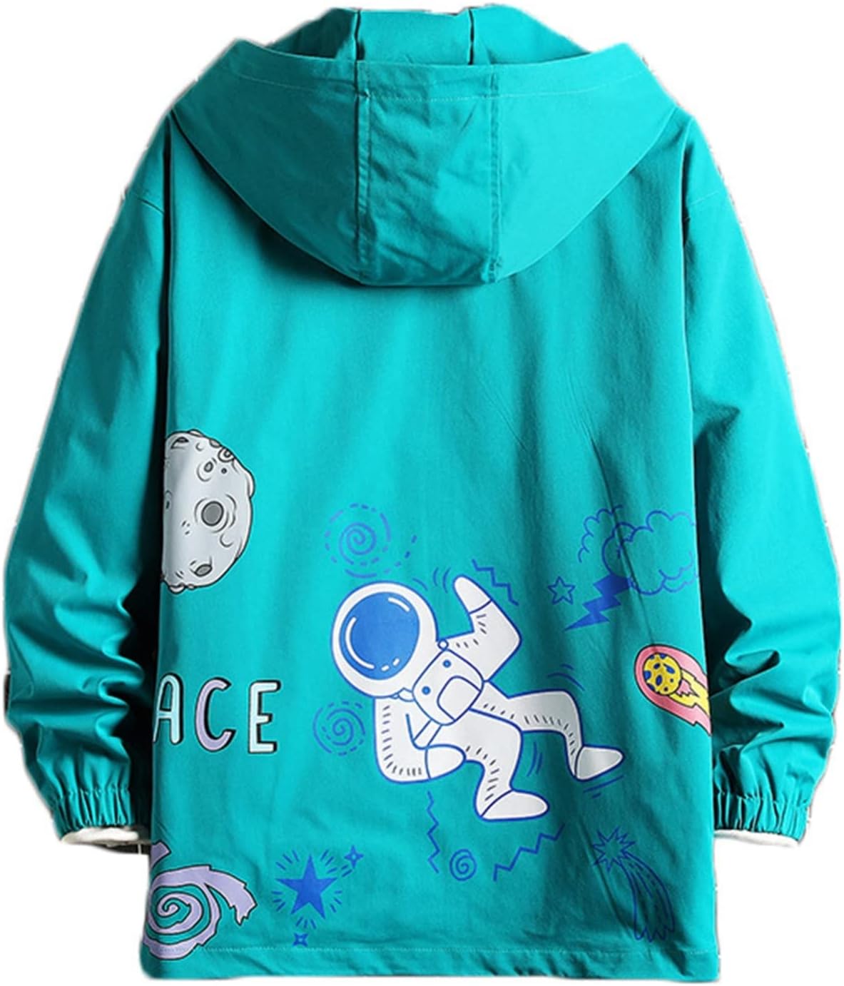 春秋 ジャケット 男性 ジップアップパーカー プリント 韓国風 長袖 トレーナー カジュアル かわいい カッコイイ 丈長め ビッグシルエット 保温 体型パカー アウター 肌触りがいい ソフト オシャレ 6,884円