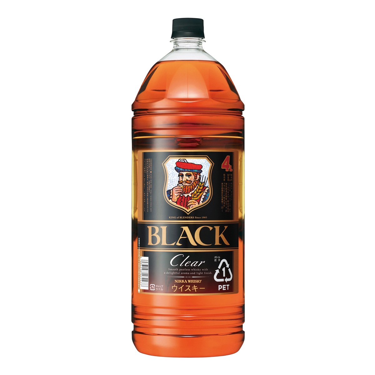 ブラックニッカ クリア ペット 4000ml 4L 1ケース (4本)
