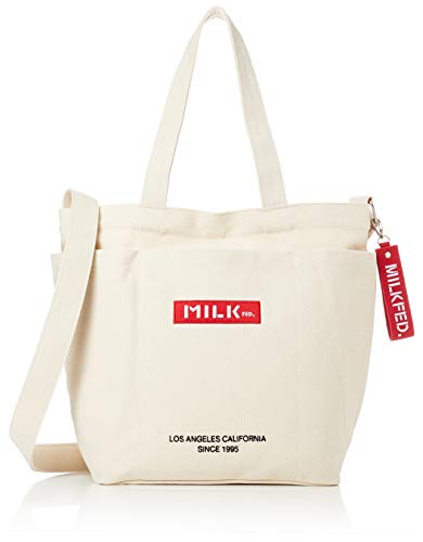 [ミルクフェド] ロゴ ビッグキャンバスバッグ BAR AND UNDER LOGO BIG CANVAS BAG 103201053013 A