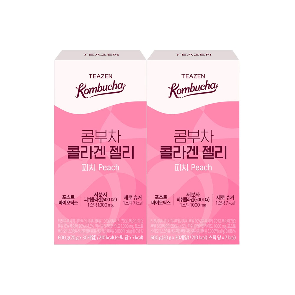 コンブ茶 コラーゲン ゼリー ピーチ 30本 x 2箱 計60本