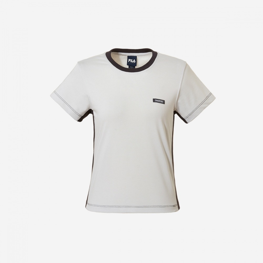 フィラ レディース FSI セミクロップショートスリーブ T シャツ FS2RSG2171F-PGY