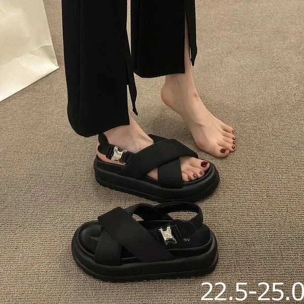 【急速出荷】厚底 サンダル クロスベルトサンダル バックストラップ フラット レディース 靴 シューズ かかと有り 幅広 コンフォート 甲高 カジュアル リゾート ビーチサンダル スポサン 疲れにくい