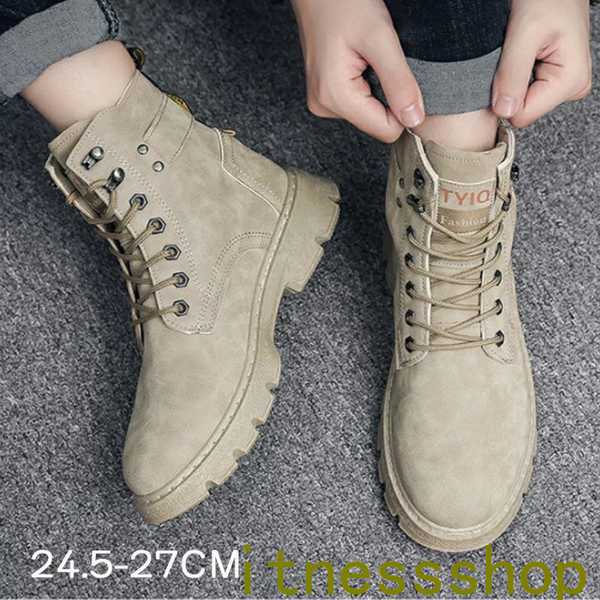 【期間特典】ギフト おしゃれ ブーツ メンズ シューズ 靴 メンズファッション ショートブーツ ハイカット ブーツ 紳士靴 復古 厚底 カジュアルシューズ 秋冬 新作 無地