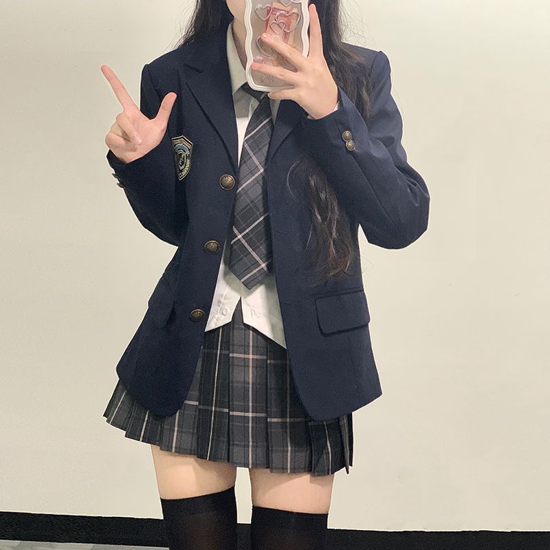 大好评セット制服 韓国制服スーツ 制服 セット学生服 上下セット ユニフォーム スカートスーツ ジャケット スーツ スリーピース レディース