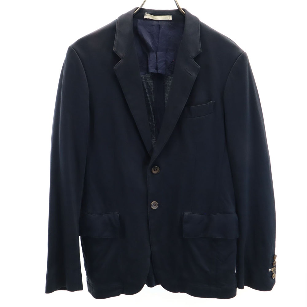 ポールスミスコレクション 日本製 ジャージー生地 ブレザー M 濃紺 PAUL SMITH COLLECTION テーラードジャケット アンコン メンズ