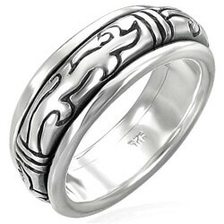 ゴシックウェーブスピンリング 指輪 27号 スピナー 回転 回る くるくる 動く シルバー925 刻印あり 本物の銀 プレゼント 男性 女性 親指 人差し指 中指 小指 sr00000138-xx