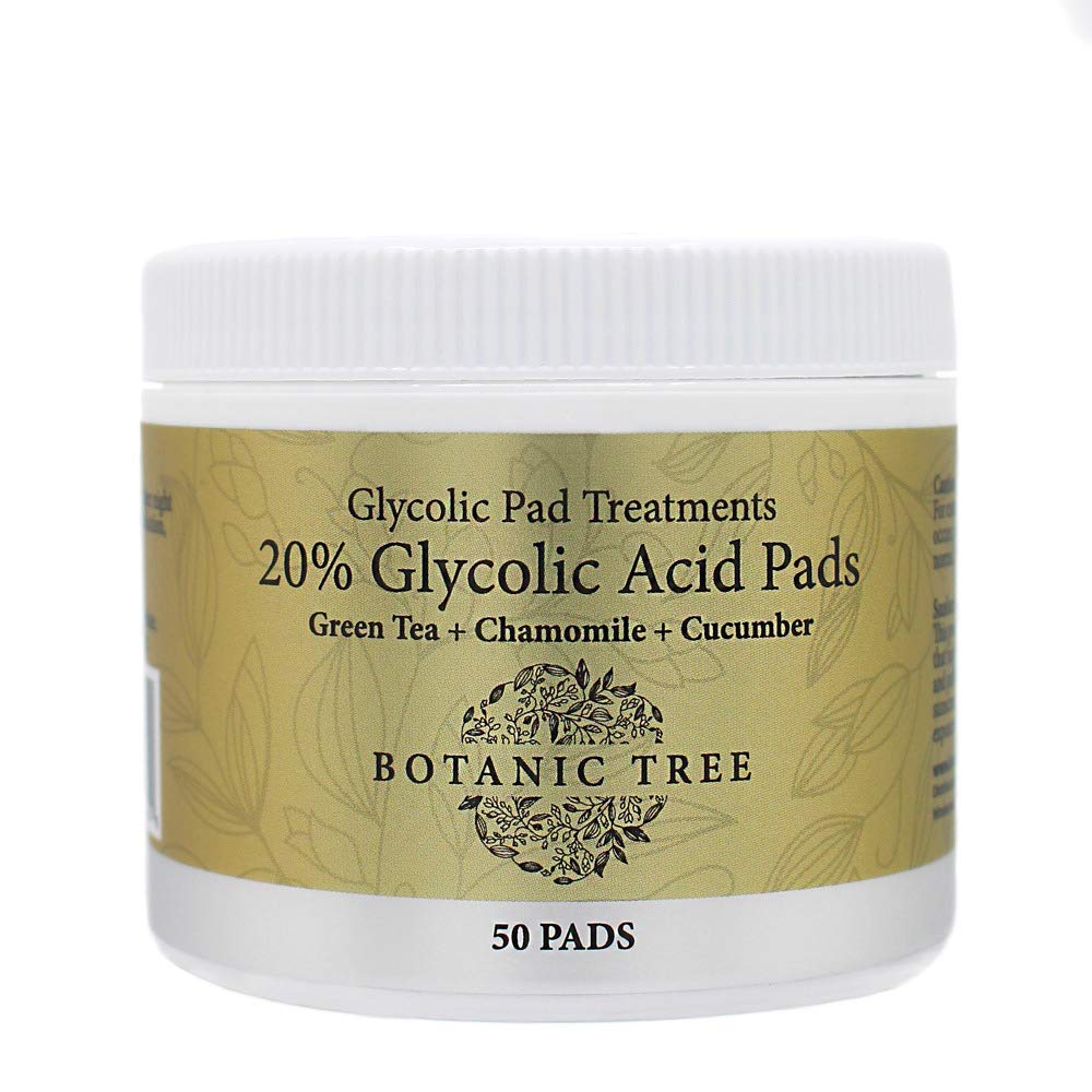 [アメリカ無料直送] [プレミアム商品][満足度上位]ボタニックツリー20% グリコール酸パッド-角