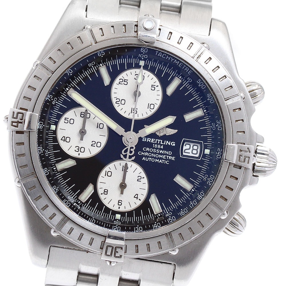 ブライトリング BREITLING A13355 クロスウィンド クロノグラフ 自動巻き メンズ _886891【中古】