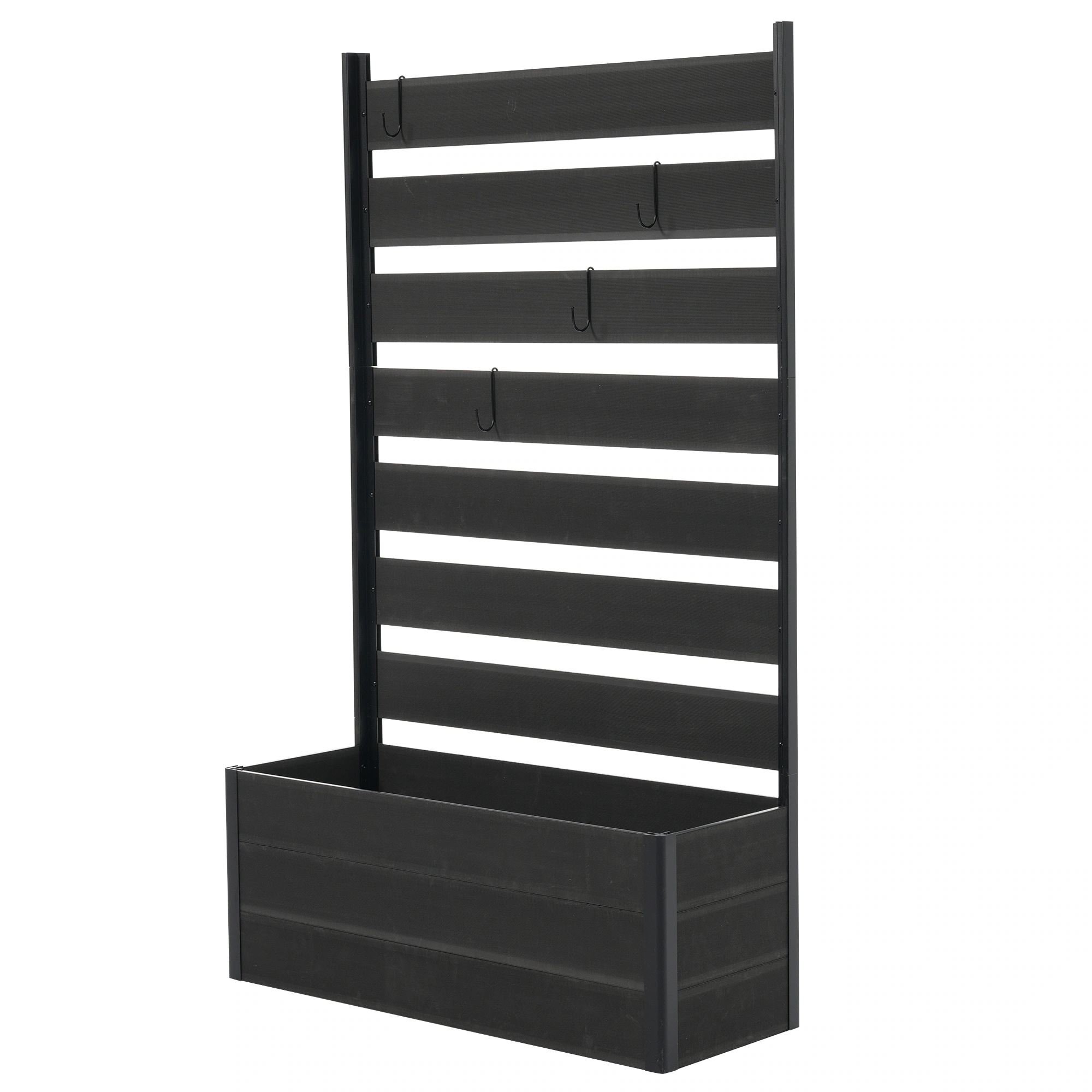 1941【ダークグレー 90×150cm】ウッドフェンス 目隠し フェンス ウッド 木製 人工木 ボーダーフェンス プランターフェンス ラティス ロータイプ 150 ガーデンフェンス ガーデン ラティ