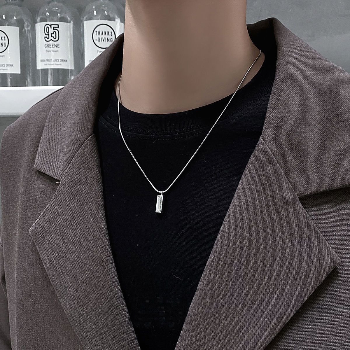 新作入荷シンプル百掛けメンズネックレス 高級感ネックレス ステンレス 流行りおしゃれネックレス レディースファッション