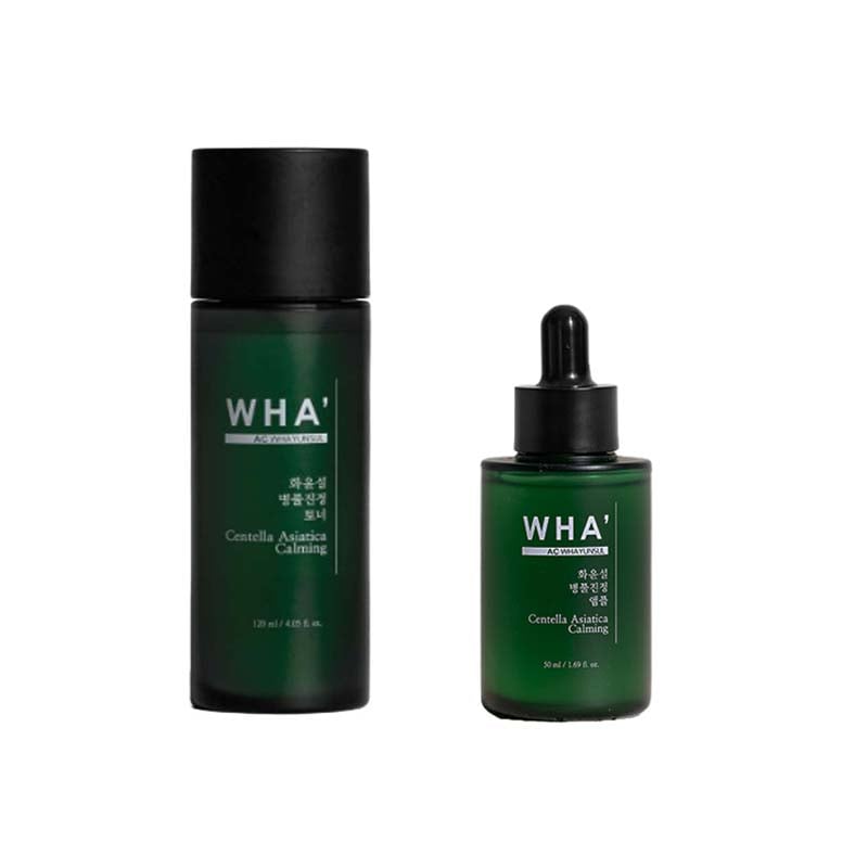【WHA】ファユンソルツボクサエキス鎮静セット/アンプル/容量50ml/トナー/容量120ml/肌ケア/保湿/韓国コス