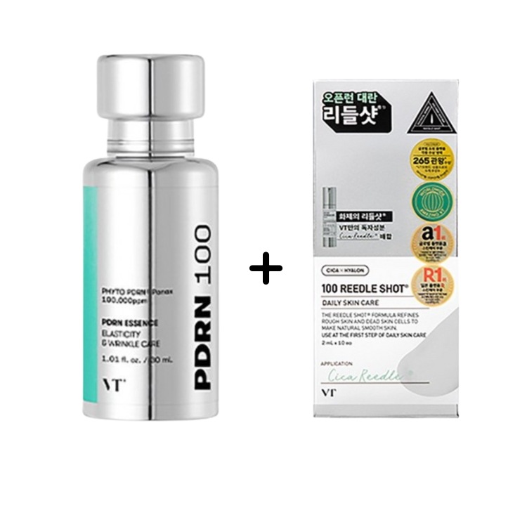 PDRN100 エッセンス30ml ＋ 100リードルショット スティックパウチ 2ml×10本セット