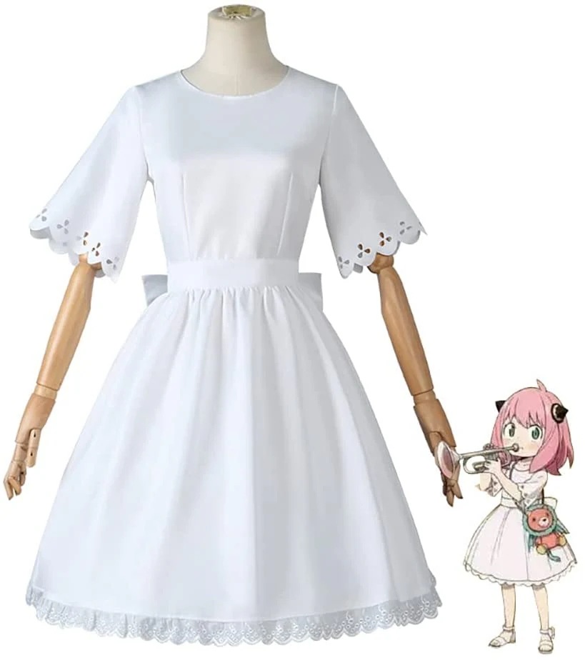 SPYFAMILY スパイファミリー アーニャ フォージャー コスプレ衣装 日常服 白いワンピース