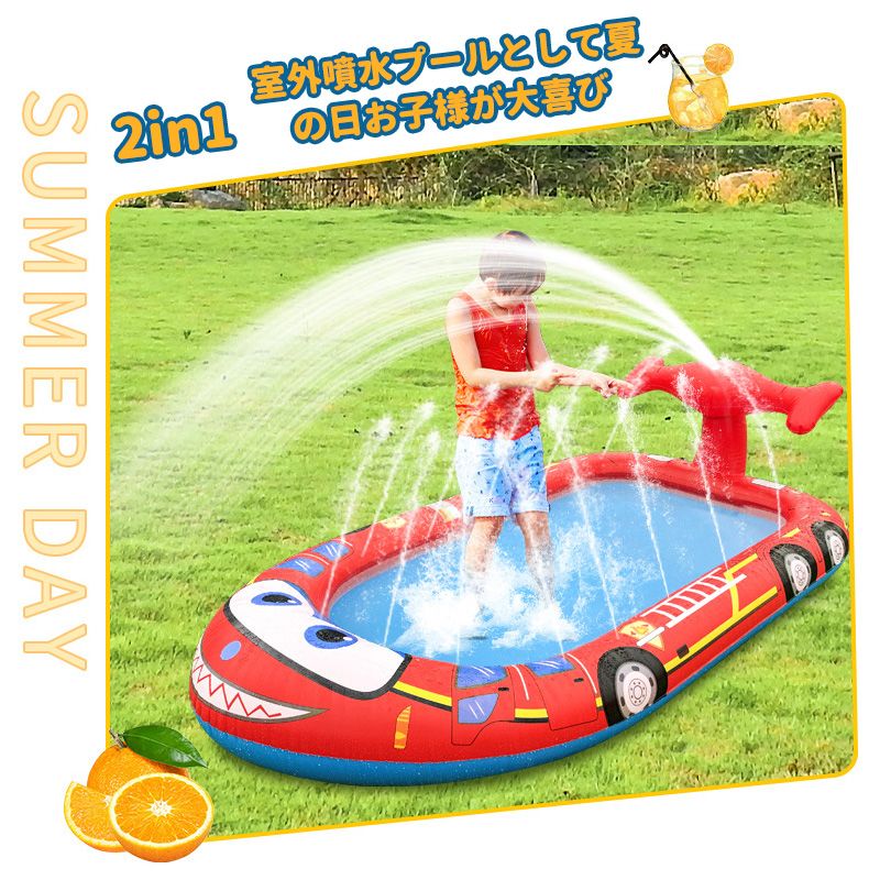 レジャープール ファミリープール 噴水マット 長方形プール 子供用プール エアープール プール 水遊び ビニールプール 子供用 キッズプール 屋外 大きい 楕円形プール季節玩具プール