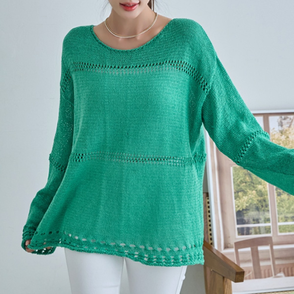 (NAK21) リラックスAラインSCSIパンチングニット NK43-T-13