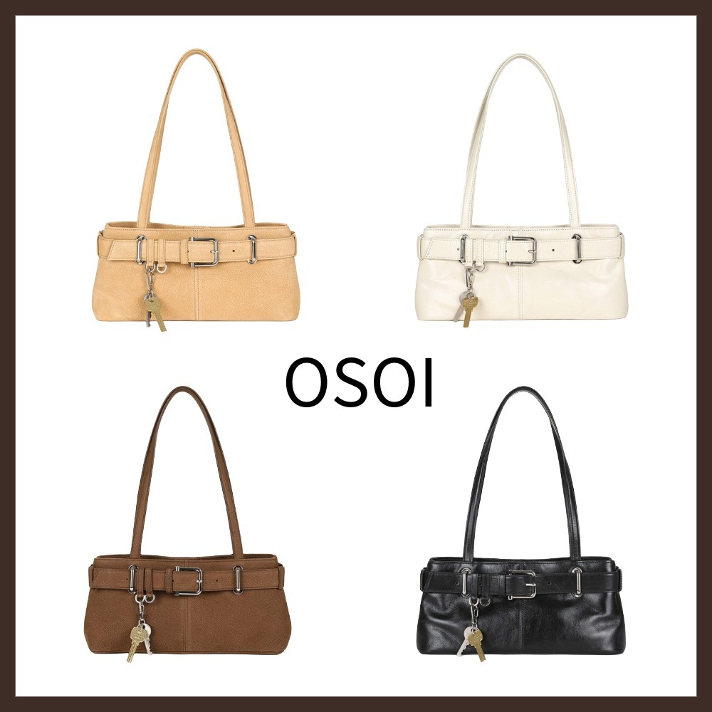 SHOULDER BROCLE MINI レザーショルダーバッグ 韓国人気バッグ