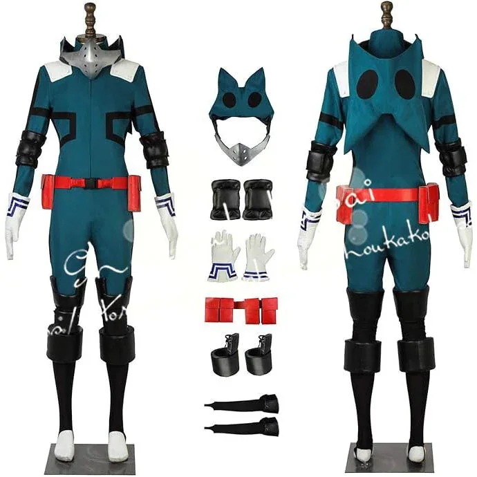 2026 新品 G コスプレ衣装 ヒーロー アカデミア ヒロアカ 緑 谷 久 デク 仮装 戦闘 服 学園 祭 豪華 版 男女 兼用 コスチューム