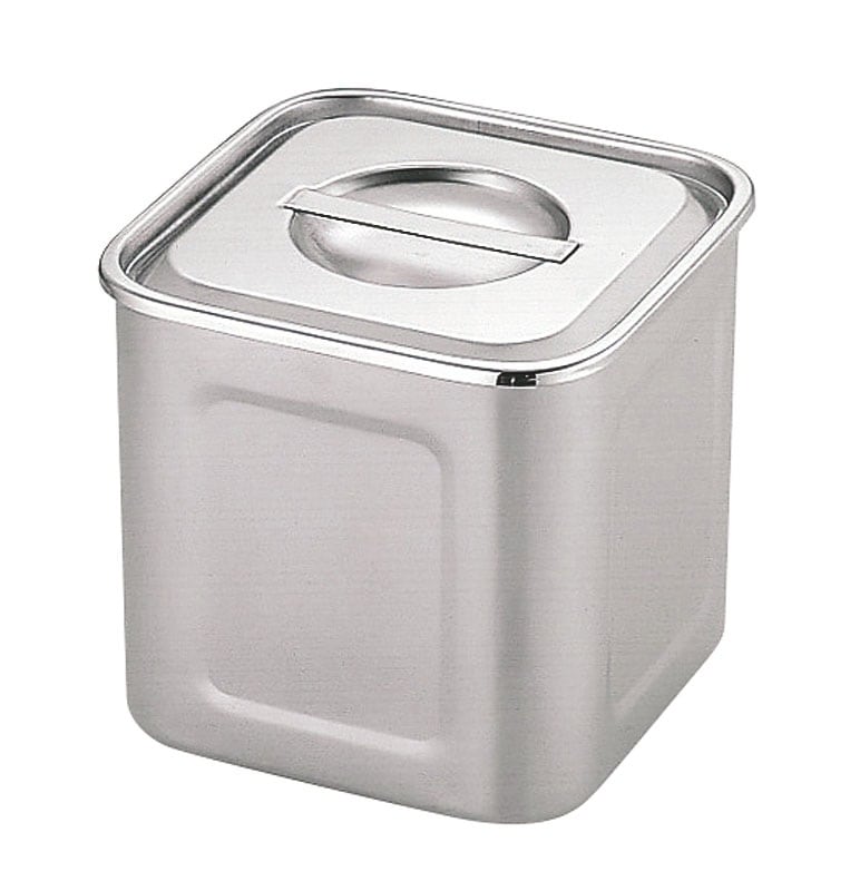 三宝産業 UK 角 深型キッチンポット 18cm 手無（5.3L）