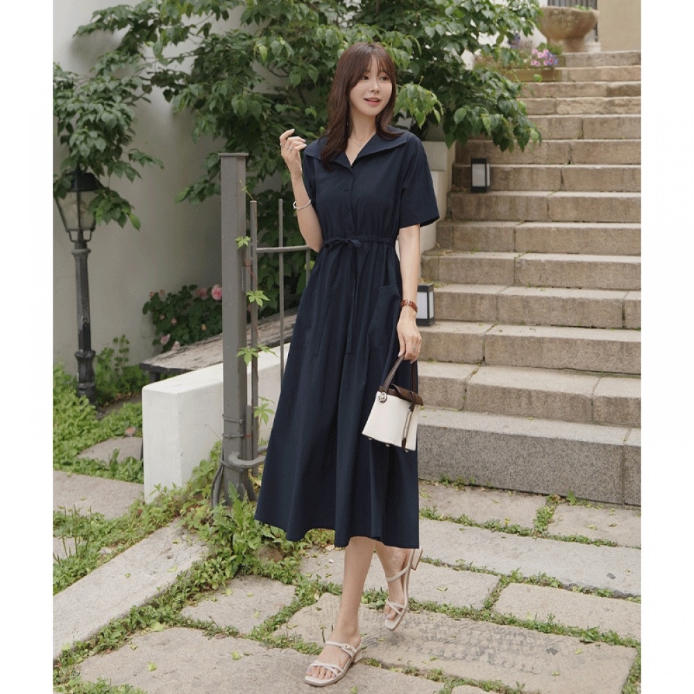 クリックアンドファニー リンストリング カラーワンピース 7,633円