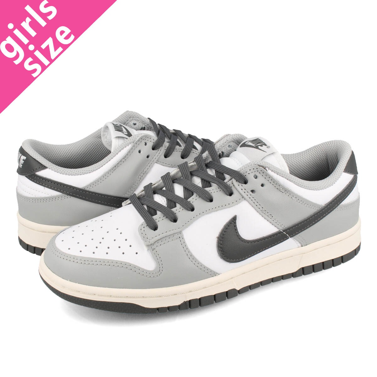 NIKE WMNS DUNK LOW WHITE/LIGHT SMOKE GREY/SAIL/IRON GREY