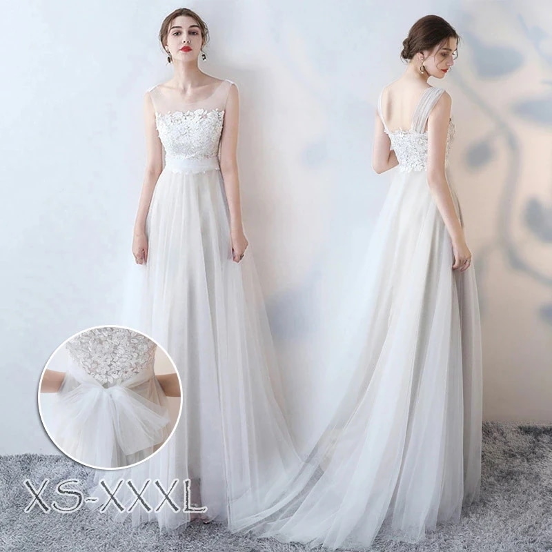 【急速出荷!】ウェディングドレス ノースリーブ 花嫁ドレス ワンピース ウエディングドレス パーティードレス スレンダーライン ロングトレーン 二次会ドレス ロング 花嫁ドレス 二次会ウエディングドレ