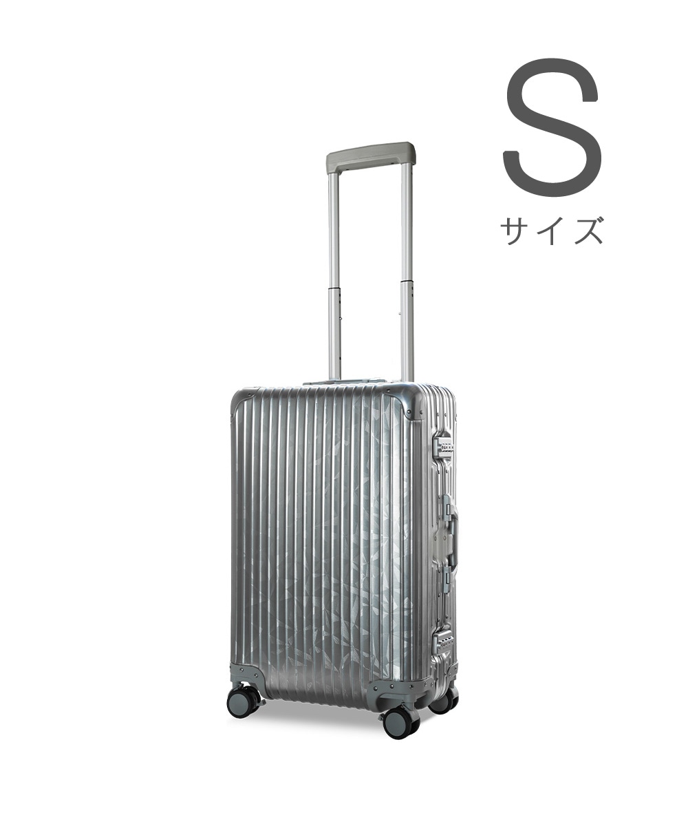アルミフレーム Sサイズ 機内持ち込み キャリーケース スーツケース 着脱式キャスター 静音8輪