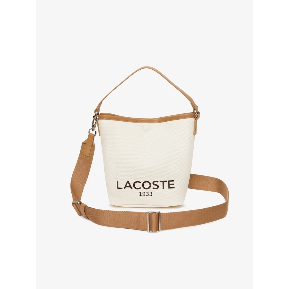 ラコステ女性用ヘリテージキャンバスバケットバッグ NF4810T54N K02 Q2NNF4810T54NK02