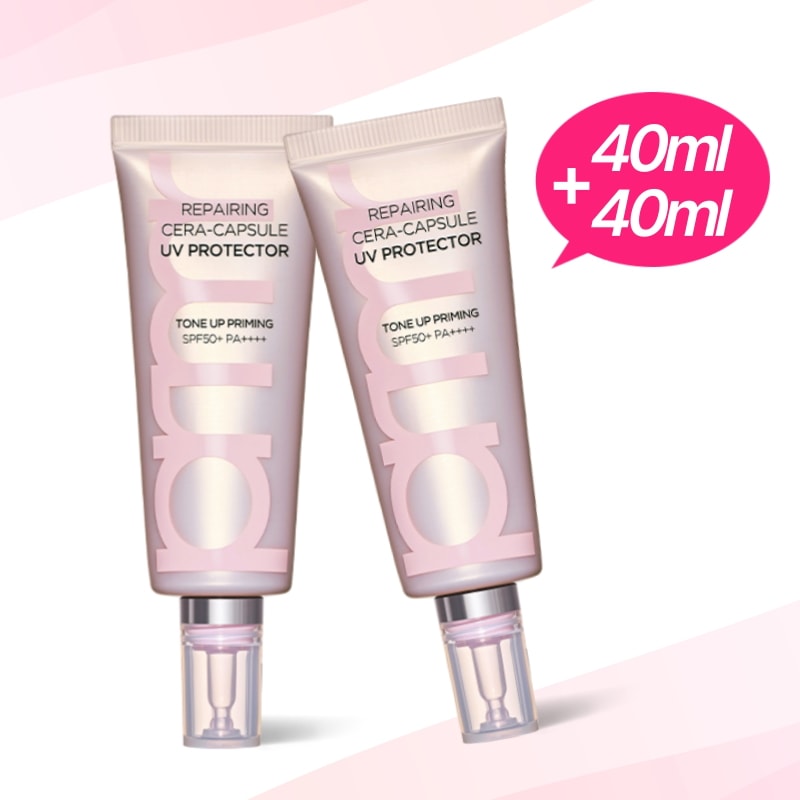 [1+1]リペアリング セラカプセル UVプロテクター トーンアップ プライミング 40ml+40ml