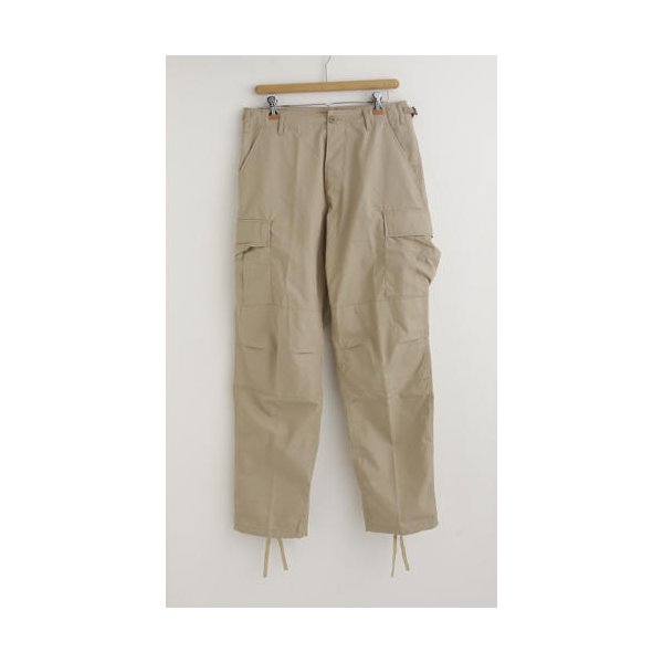 アメリカ軍 BDU カーゴパンツ Mサイズ カーキ リップストップ YN521007 レプリカ ミリタリーパンツ 軍モノ 迷彩服