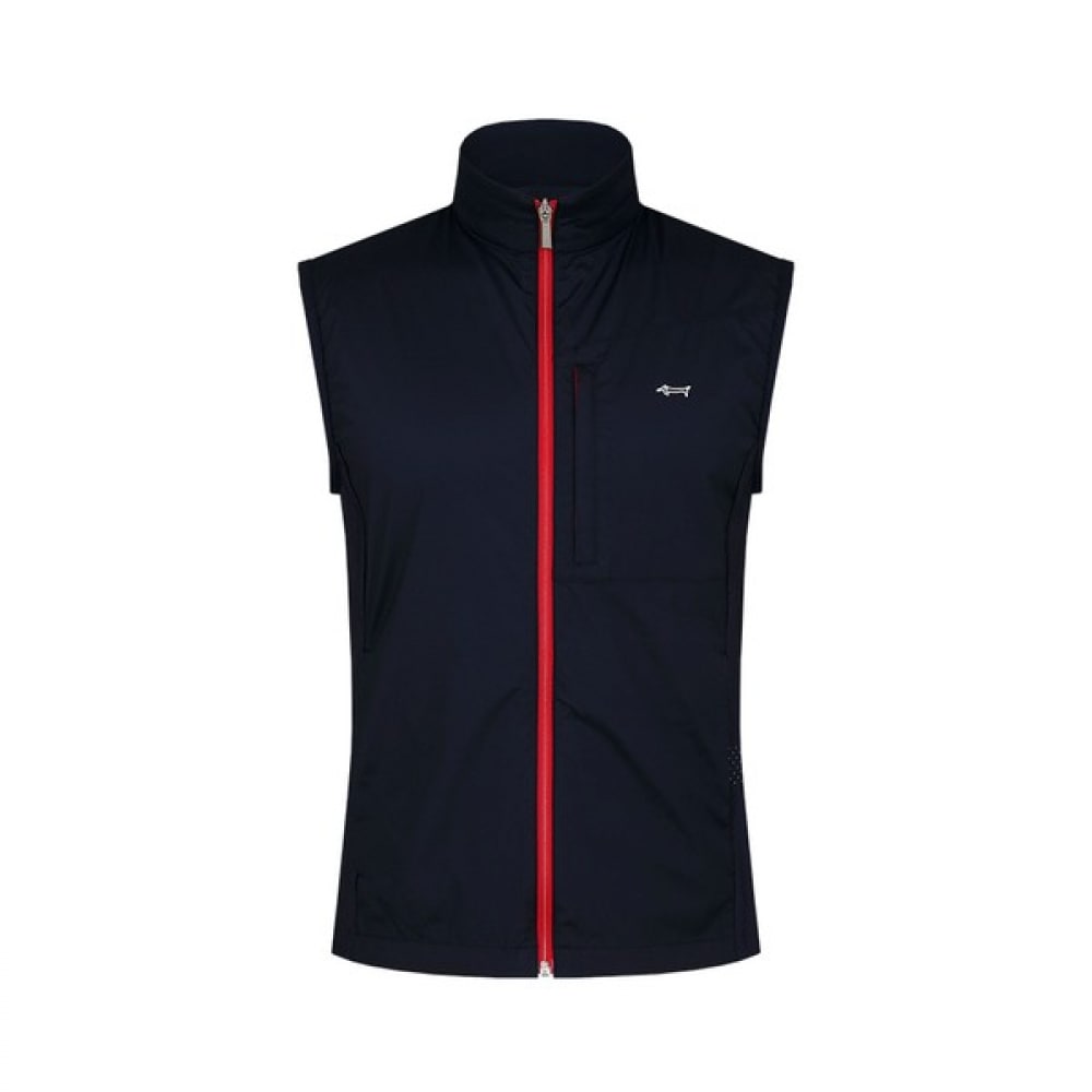 [ルイカステル] メンズリバースジップカラーメンズジャンパーベスト