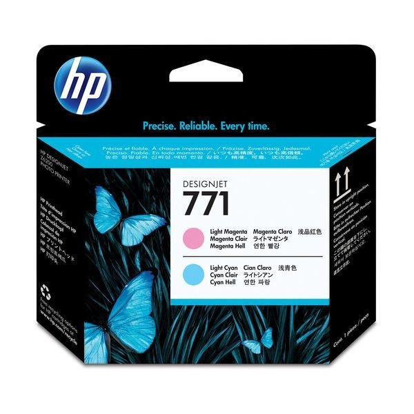 （まとめ）HP771 プリントヘッド ライトマゼンタ／ライトシアン CE019A 1個 [x3]
